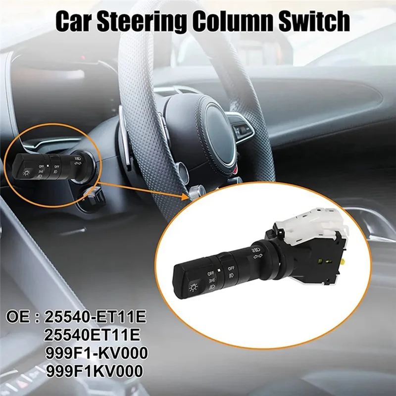 Steering Column Switch Fog Light Switch 25540-ET11E for Nissan Xterra Sentra Pathfinder Frontier Turn Signal Switch