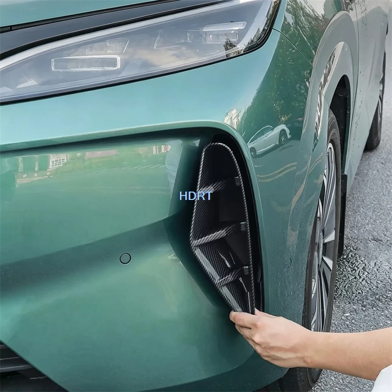 For BYD Atto 3/Atto 3 EVO/Yuan Plus 2026 + Car Styling Front Bumper Fog Light Shell Lamp Cover Protector Decoration Accessories
