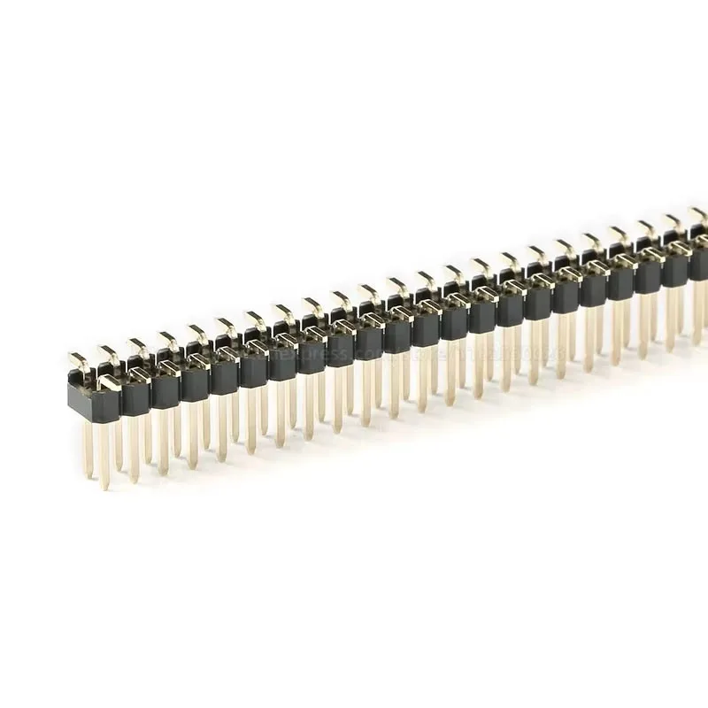 10PCS 2.54 Male PCB Board Pin Header Connector Strip Pinheader 1*40P 2*40P 2.54mm SMD SMT Single Row Double row 40Pin 40P 80P