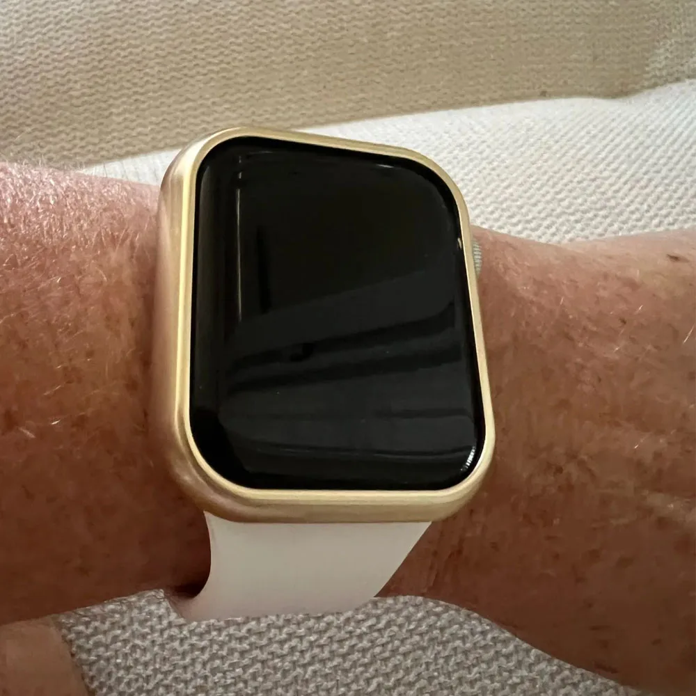 

Champagne Case for iWatch 46mm Aluminum Protective Shell Bumper Cover for Apple Watch Series 10/9/8/7 41mm 42mm 45mm Shockproof