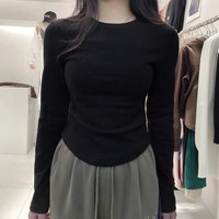 Autumn Winter Thick Long Sleeve Sweater Fashion Women O-Neck Solid Basic Fleece Tops Casual Office Lady Commute Knit Pullovers