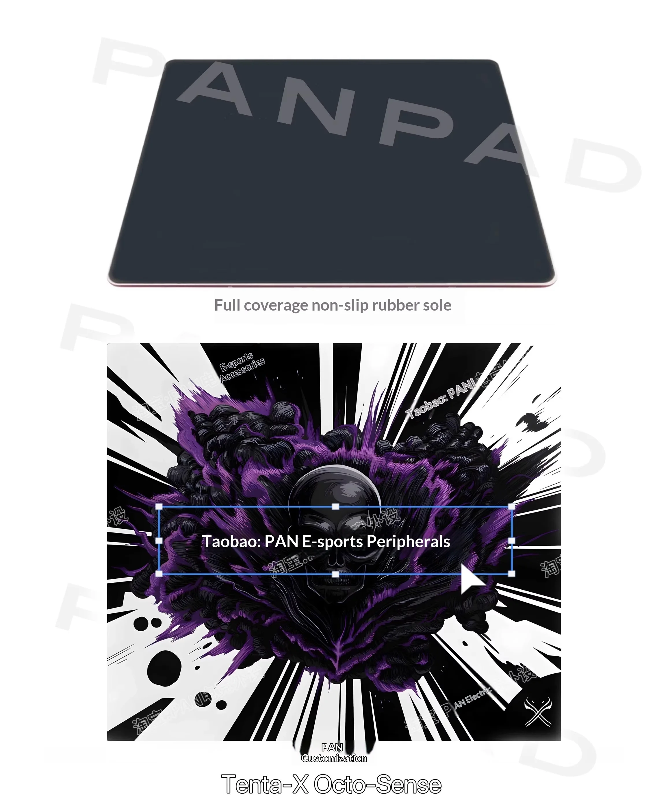 PAN Esports Cataclysm Glass Mousepad Smooth and Speed Mouse Pad Coating Full Coverage Primer For APEX CSGO PC Accessories Gifts