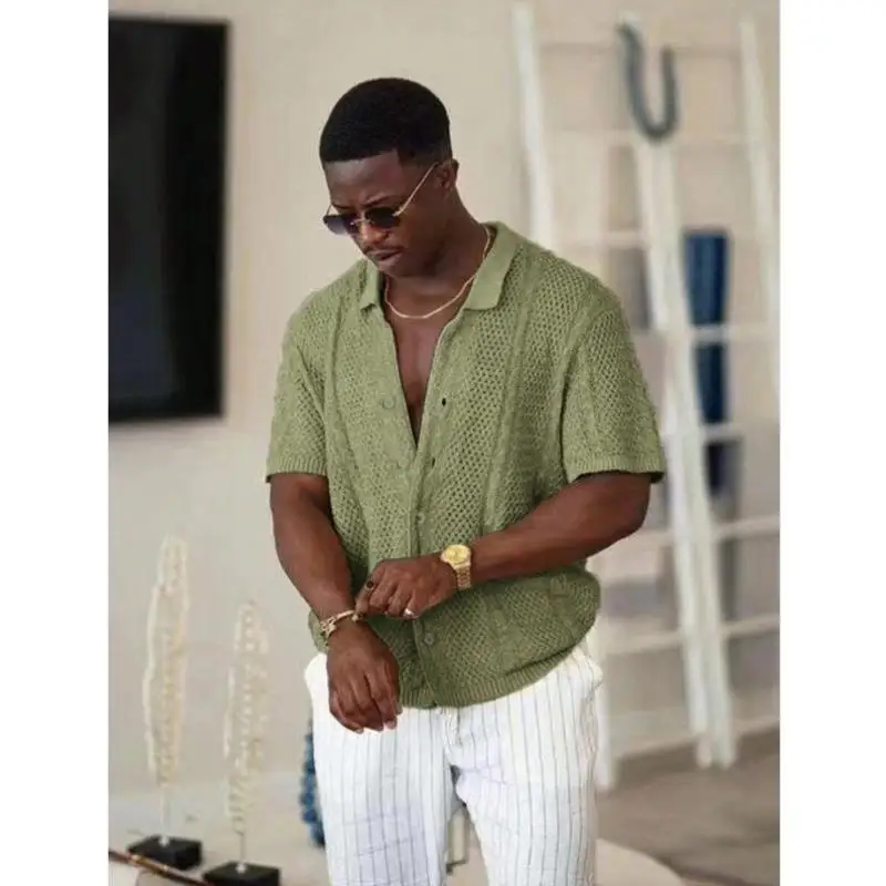 

Осенняя новинка: мужская летняя футболка из комфортного волокна Coolmax, однотонная, на одной пуговице, для прогулок