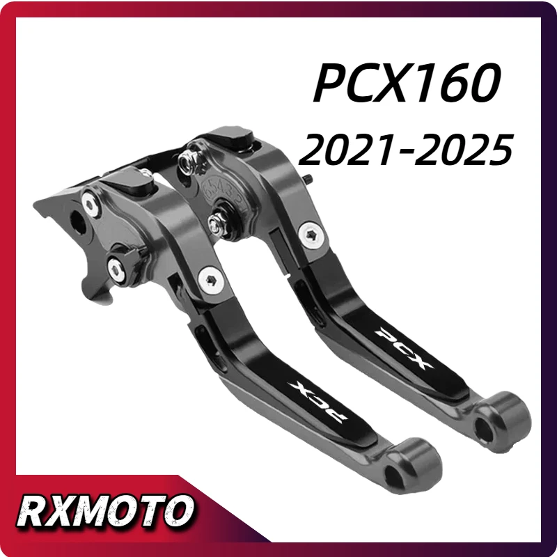 For HONDA PCX160 PCX 160 2021-2025 Clutch Lever Brake Lever Set Adjustable Folding Handle Levers Motorcycle Accessories Parts