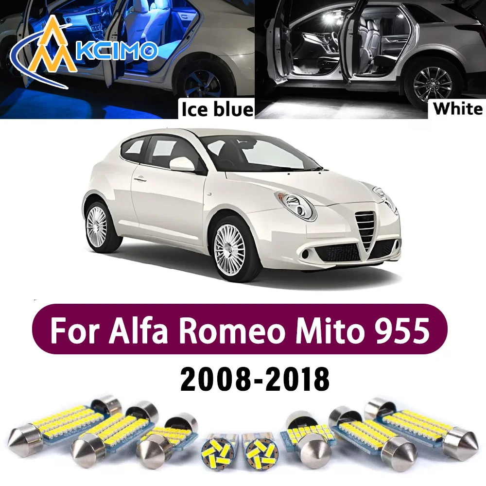 Canbus Number Plate Bulb For Alfa Romeo Mito 955 2008-2018 Interior Reading Map Bright Mirror Lights Easy Install Mirror Lights