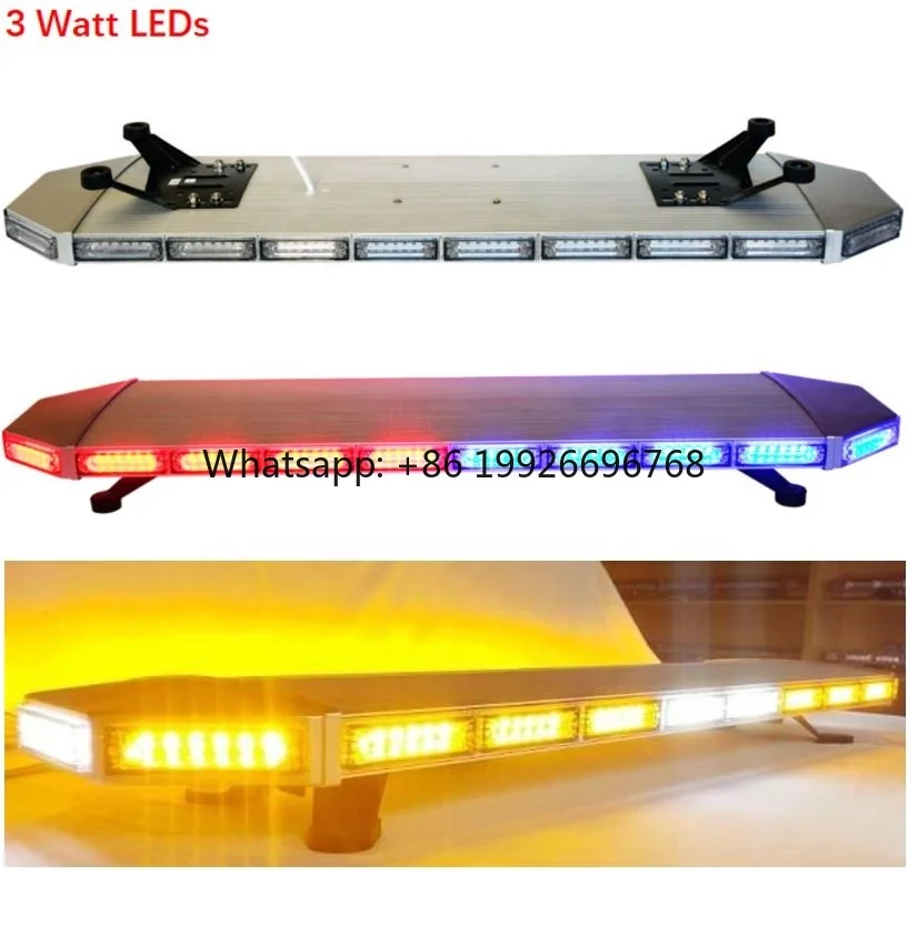 Barra de Luces LED de Alta Intensidad de 3 Vatios para Vehículos de Emergencia, Barra de Luces de Remolque, Barra de Luces Estroboscópica para Automóviles, Barra de Luces LED de Advertencia