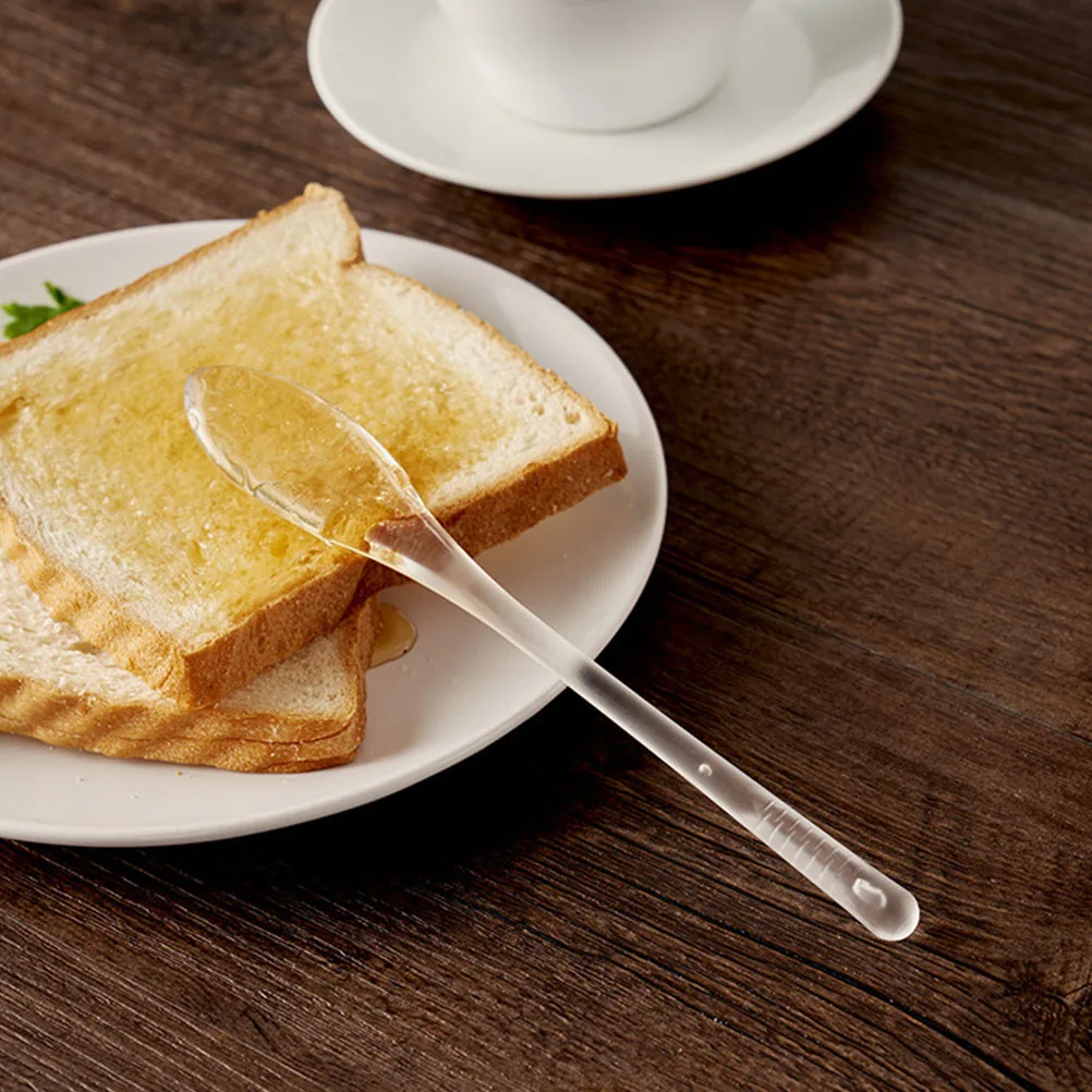 

2Pcs Smooth Honey Mixing Spoons Long Handle for Coffee Tea Jam Modern Design Portable Lightweight Eco Friendly Material