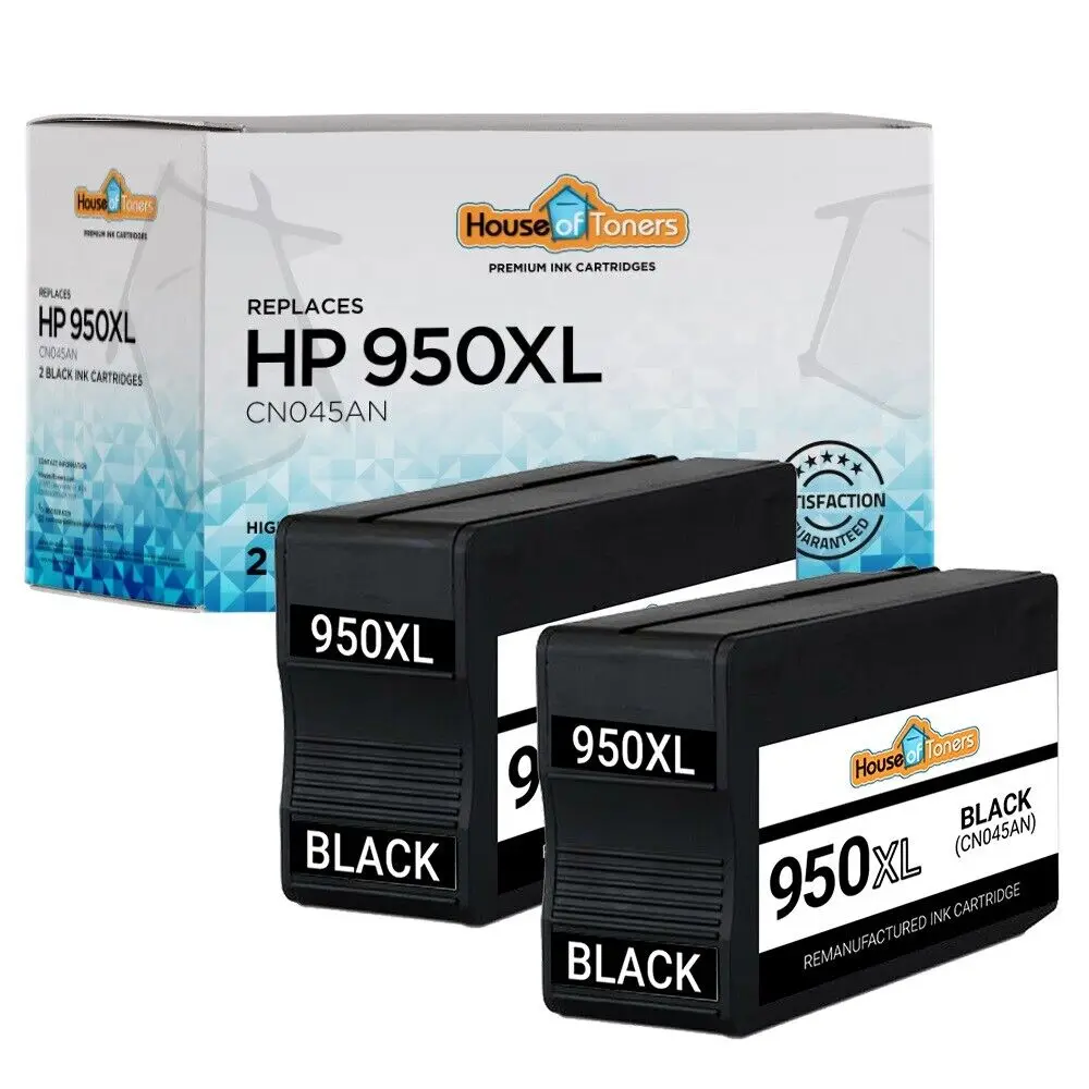 Cartuchos de tinta CN045AN para impresora HP Officejet Pro 8615 8620 8625 8630, color negro, 2pk, 950XL