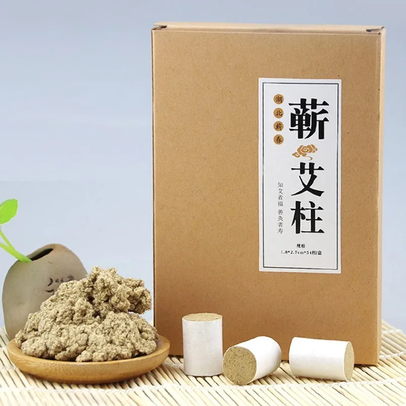 54PCS Moxa Stick Old Mugwort Chinese Medicine Moxa Warm Moxibustion Plaster Moxibustion Roll Stick Acupoint Massage