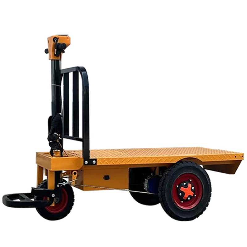 

CX Electric Three-Wheel Platform Trolley Construction Site Brick Pulling Truck Warehouse Trolley