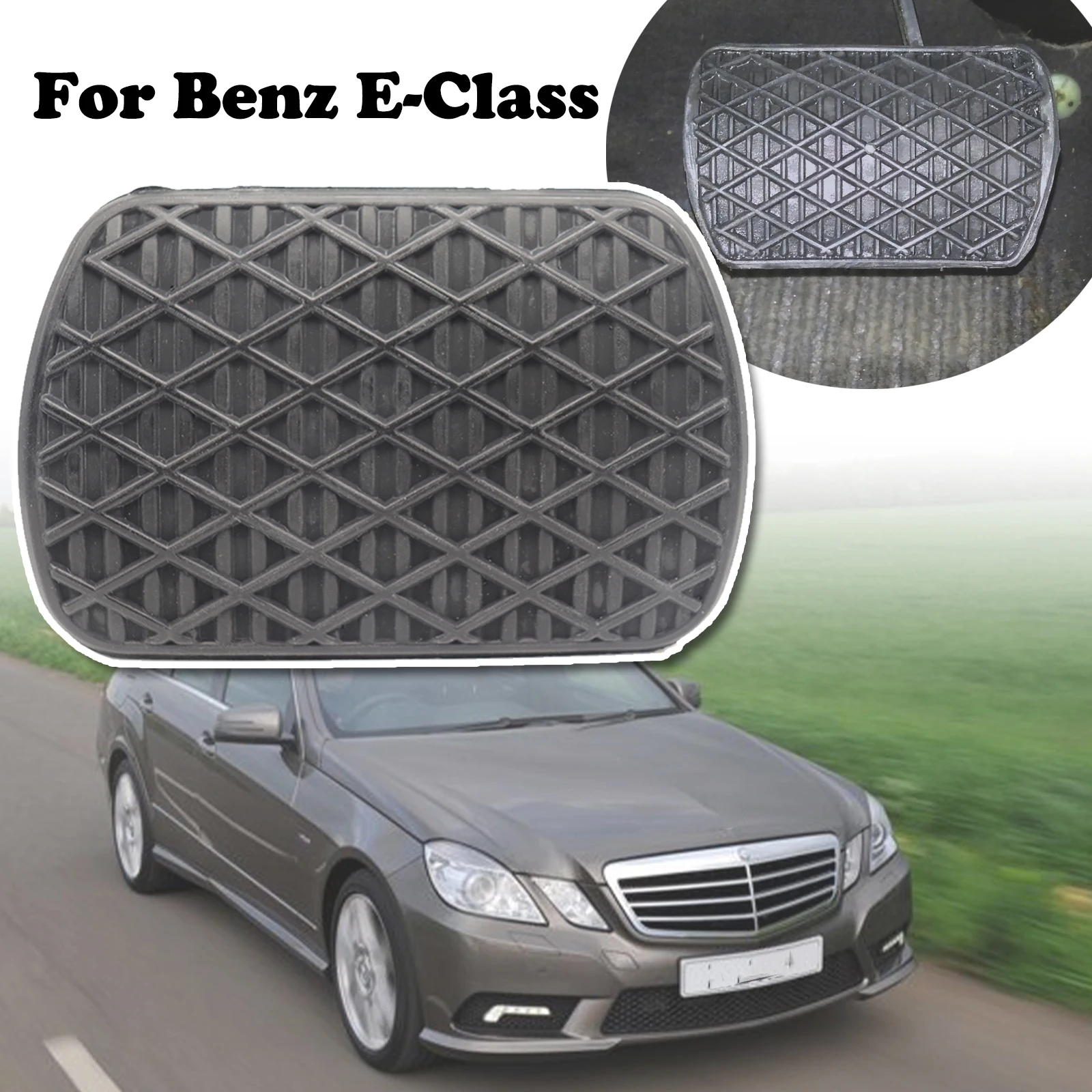 

For Benz E-Class W124 210 211 212 A124 207 C207 124 S124 210 211 212 Automatic Black Rubber Brake Clutch Foot Pedal Pad Covers