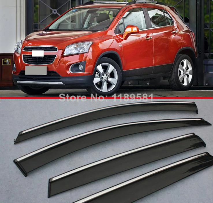 

For Chevrolet TRAX 2014 2015 2016 Window Wind Deflector Visor Rain/Sun Guard Vent Car Accessories Stickers