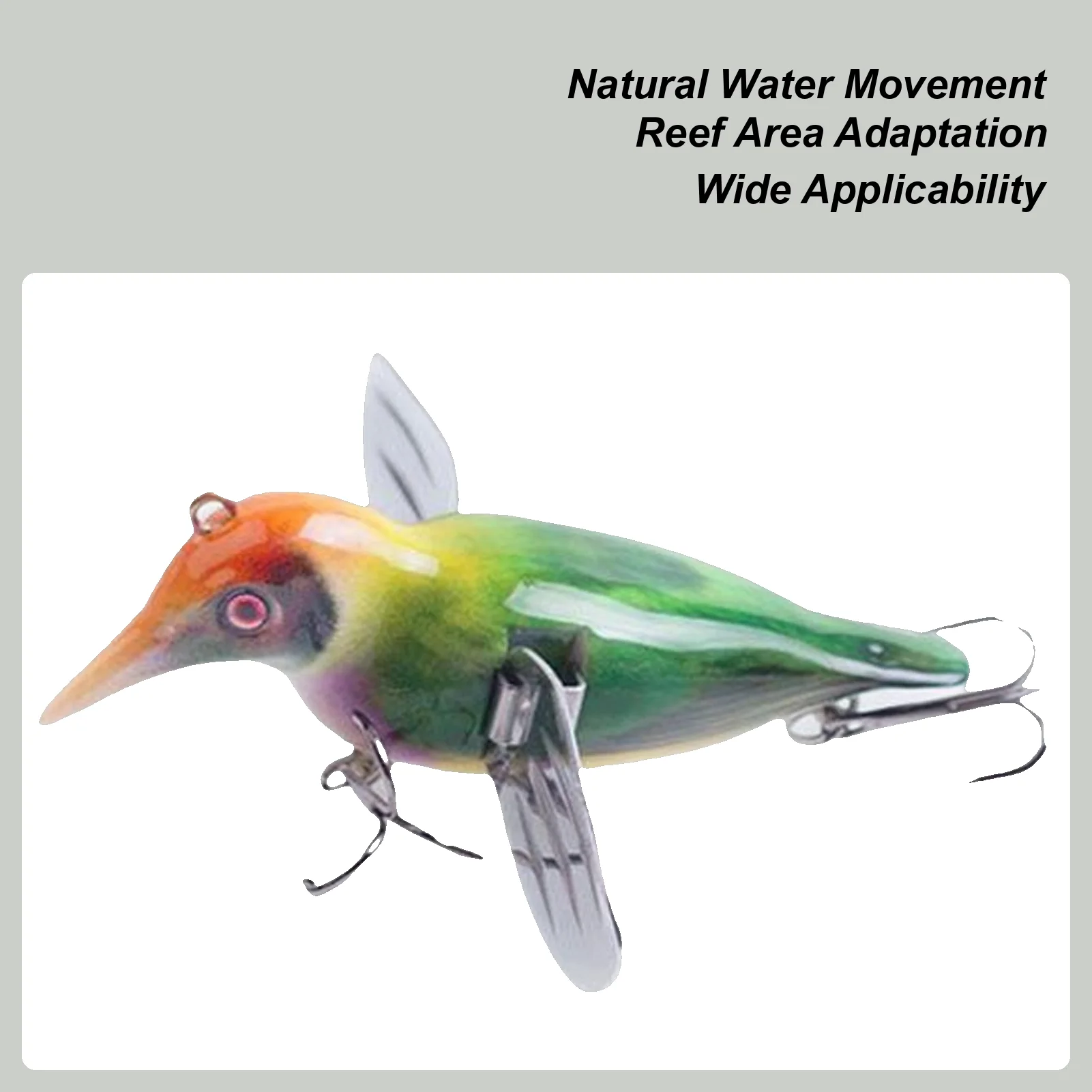 

Плавающая рыболовная приманка Рыболовные приманки Приманка в форме птицы с крючками для рыболова, берега, банка, щуки, окуня, реки, сома, судака, форели, озера