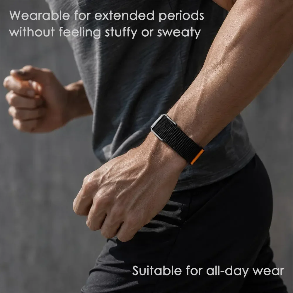 Nylon Loop Sports Watch Band for Google Fitbit Air Woven Nylon Bracelet Breathable Replacement Wristband Correa Accessories