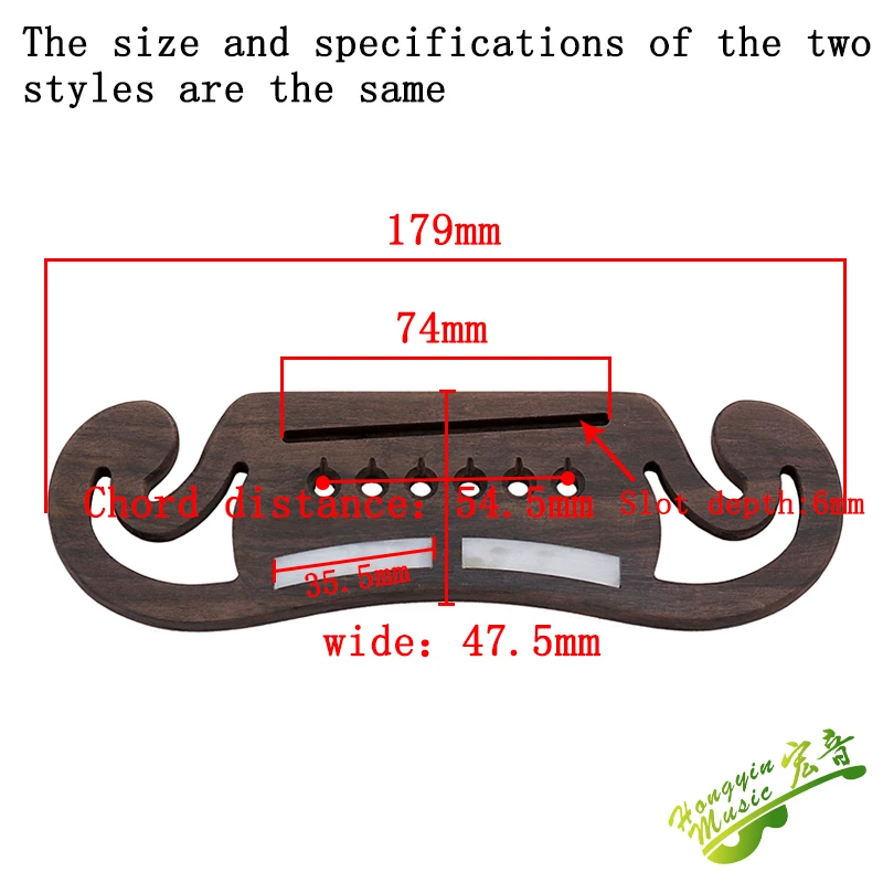 42-43-дюймовый гитарный мостовой сверлильный станок SJ Jumbo, профессиональные запасные части из палисандра