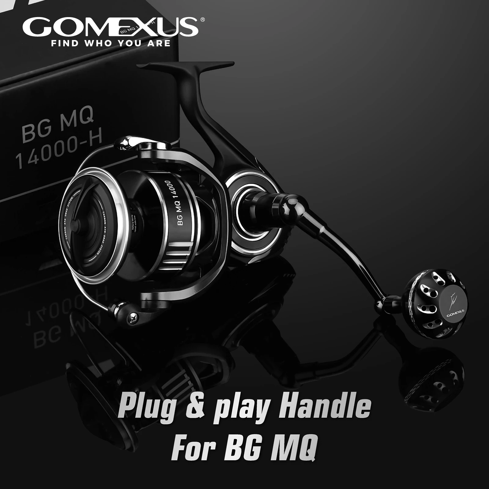 Manivela GOMEXUS para Carretilha Daiwa Tatula Fuego Ballistic LT (Compatível com Versão MQ) 63mm com Botão de 35mm