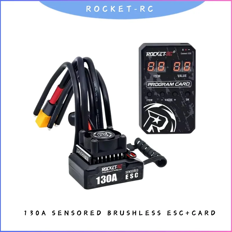 

Обновление бесщеточного ESC 130 А, водонепроницаемого с охлаждающим вентилятором для радиоуправляемого автомобиля масштаба 1/10, совместимого с двигателем 540 550, 6 В/5 А BEC