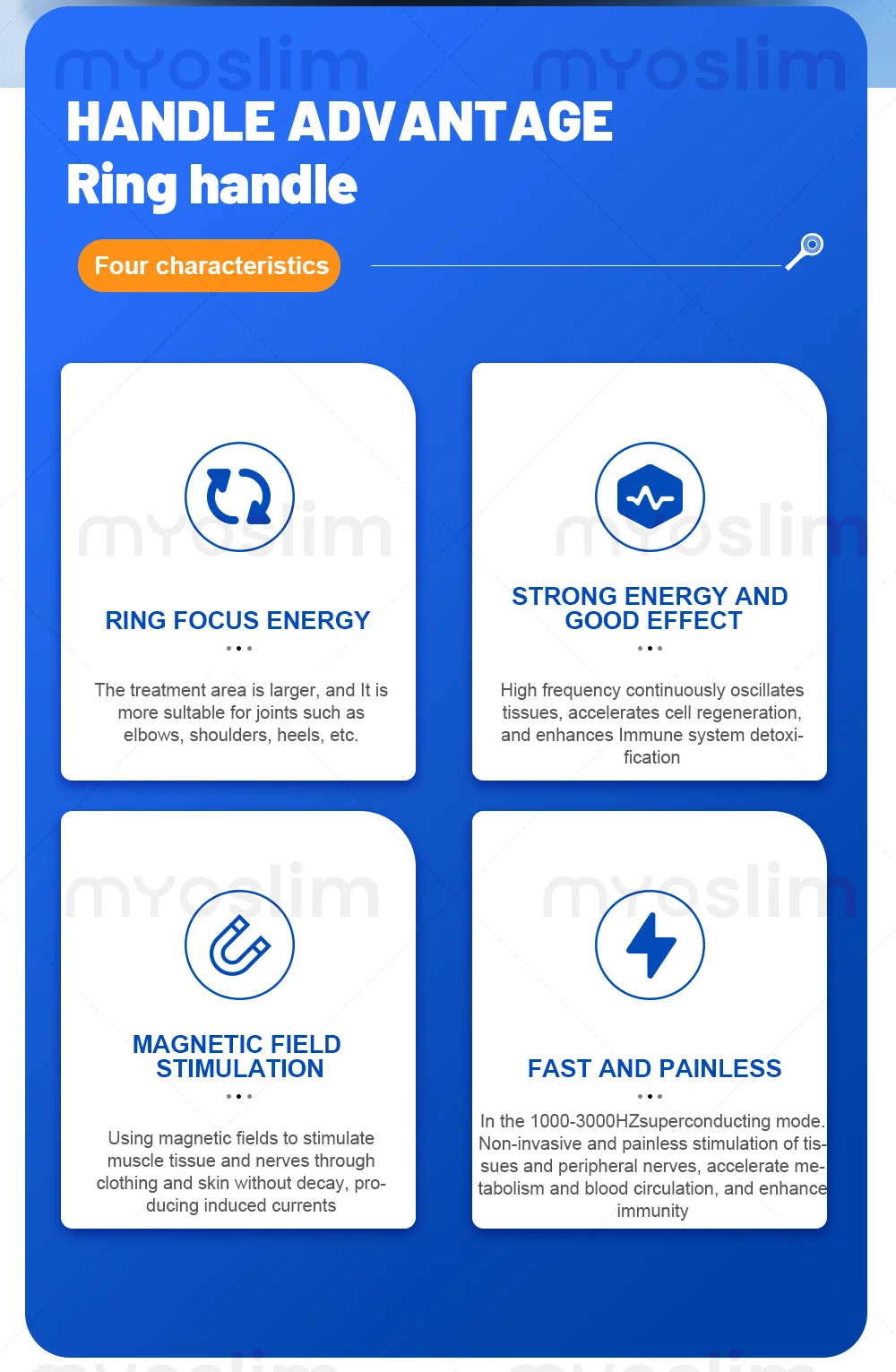 

Professional Premium Myoslim Magneto Physiotherapy Device Extracorporeal Magnetic Transduction Machine for Pain Relief Therapy
