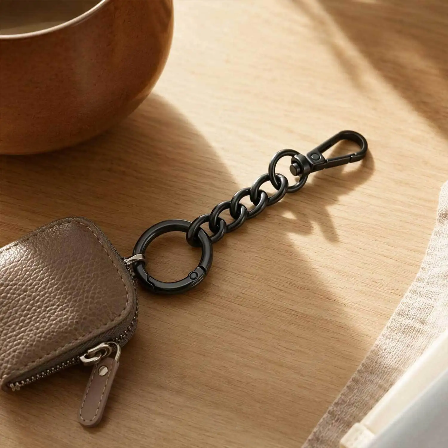 2pcs Key Chain Metal Keychain Extender with Swivel Snap Hook and Spring Ring Clasp, for Keys Bag Accessories Men's Keychain