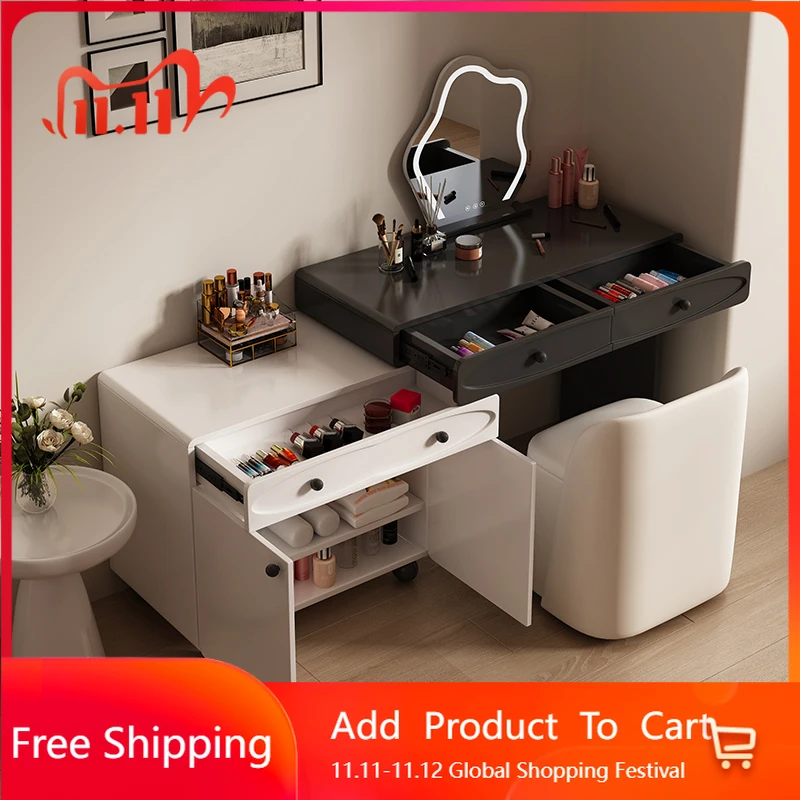 

Service Modern Vanity Table Service Mirror Simple Luxury Vanity Table Display Chair Nordic Trendy Penteadeira Backyard Furniture