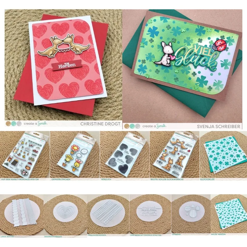Oster-Eier, Blätter, Frühlingsblumen Schablone und Stanzformen 2026 Neu Scrapbook Tagebuch Dekoration Prägeschablone DIY Grußkarte