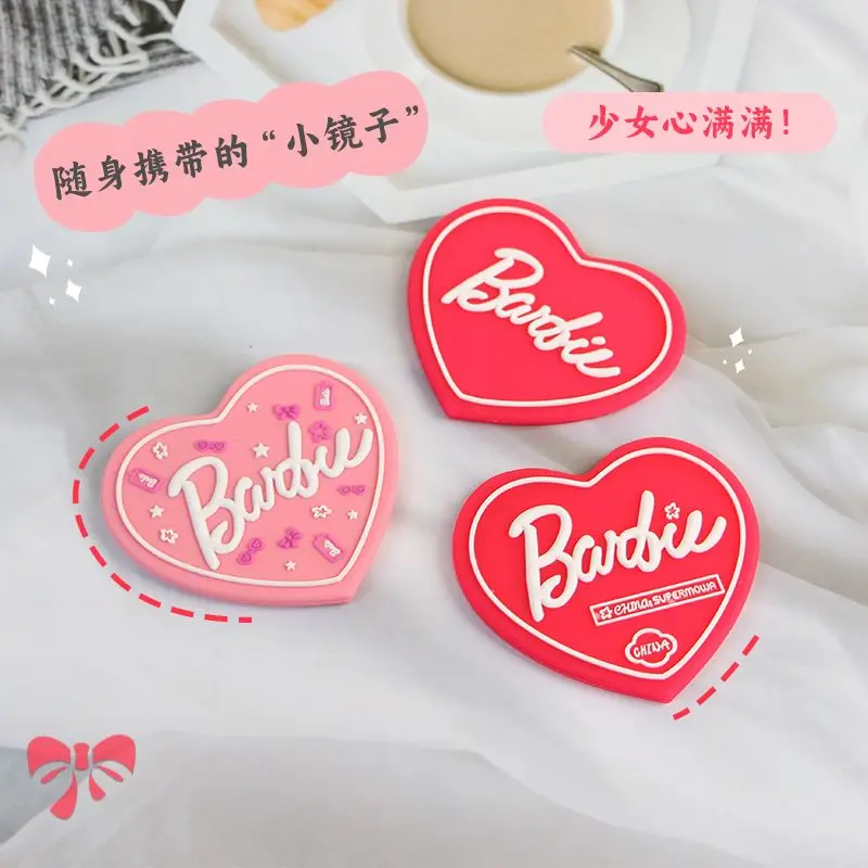 

Makeup Mirror Barbie Comb Cute Girls Long Hair Comb Love Heart Smooth Hair Stretchy Air Cushion Combs Kids Clips