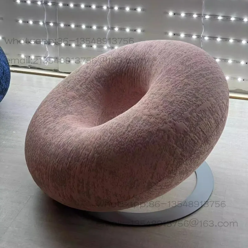 Nordic Style Donut Macaron Sofa Chair Leisure Lazy Sofa Single Chair Internet Celebrity Creative Simple Style Light Luxury