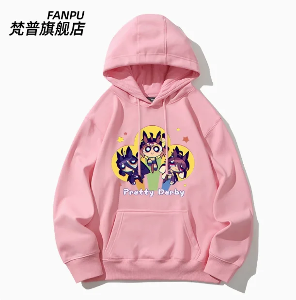 Anime Umamusume: Pretty Derby Hooded Hoodie Cosplay Autumn Winter Men Women Coat Loose Jacket Tops