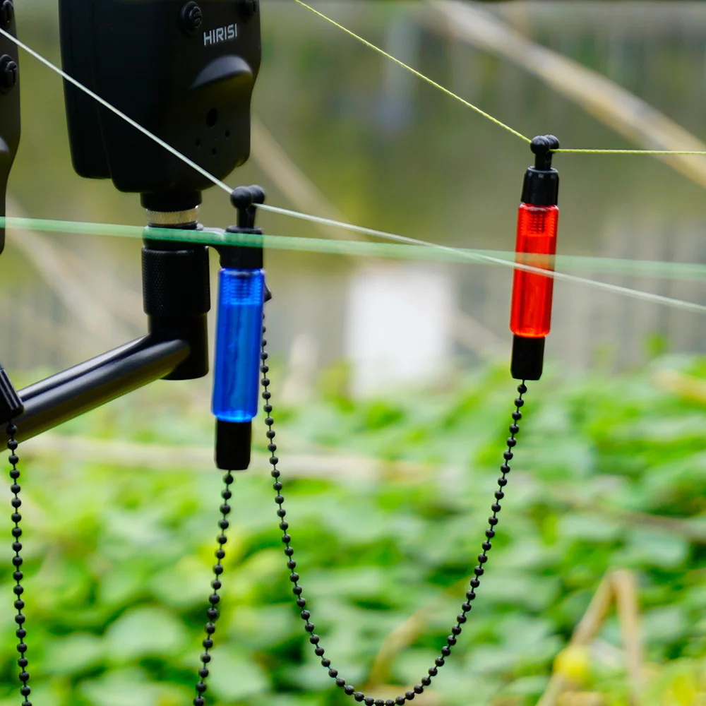 Hirisi SR‑4 Carp Fishing Bite Alarm Swinger Set LED Light Adjustable Sensitivity Bite Indicator For Night Carp Angling Accessory view 4