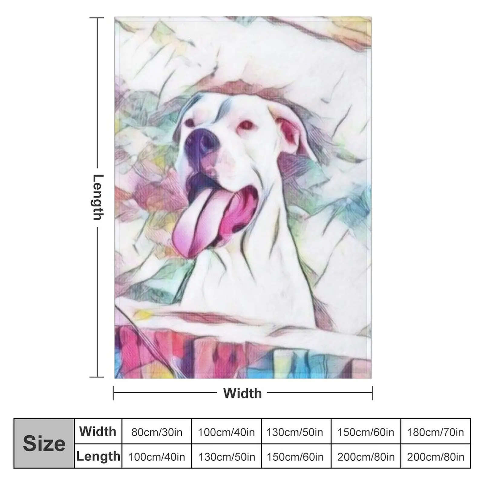 Stunning Dogo Argentino dog Throw Blanket Picnic Blanket Warm Blanket Hairy Blankets