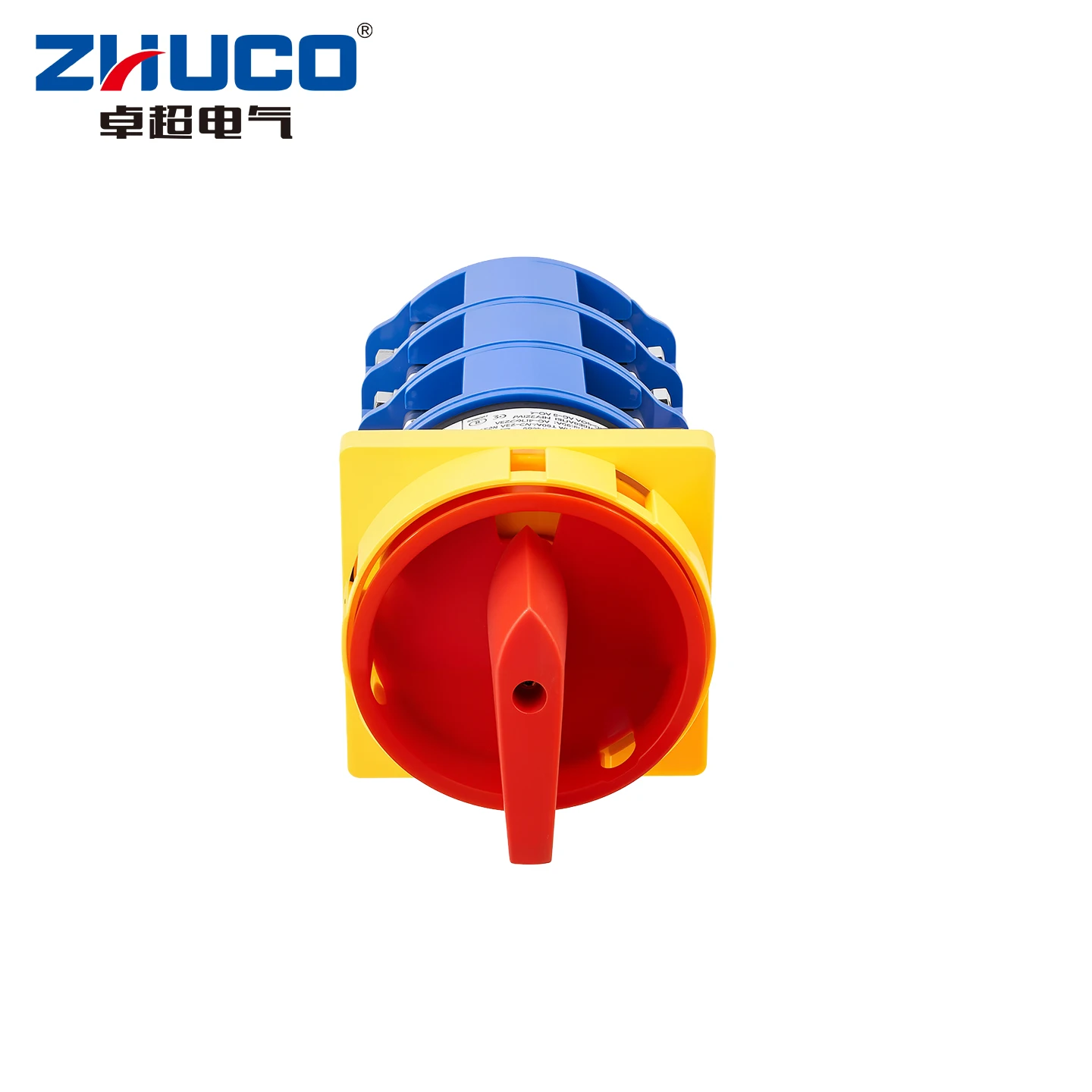 ZHUCO 2-position selector switch 160A 690V, 12-terminal universal rotary cam selector with lock, suitable for power distribution cabinets, machine tools, industrial panels (SZW26-160/3GS, ON OFF, OFF ON) view 6