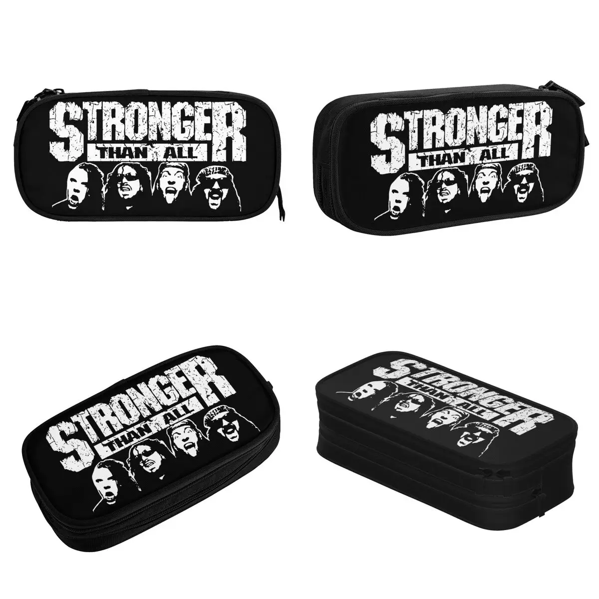 Imagem -02 - Punk Rock Band Pen Box para Crianças Bolsa de Grande Capacidade Lápis Divertido Mais Forte do Que Todos Presentes de Escritório