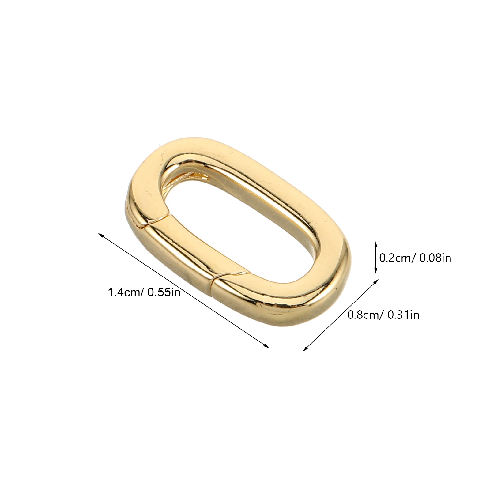 4 قطعة المشابك والمجوهرات البيضاوية قلادة سوار موصل المشابك الآمنة مواد صنع المجوهرات قلادة المشبك سوار المشبك