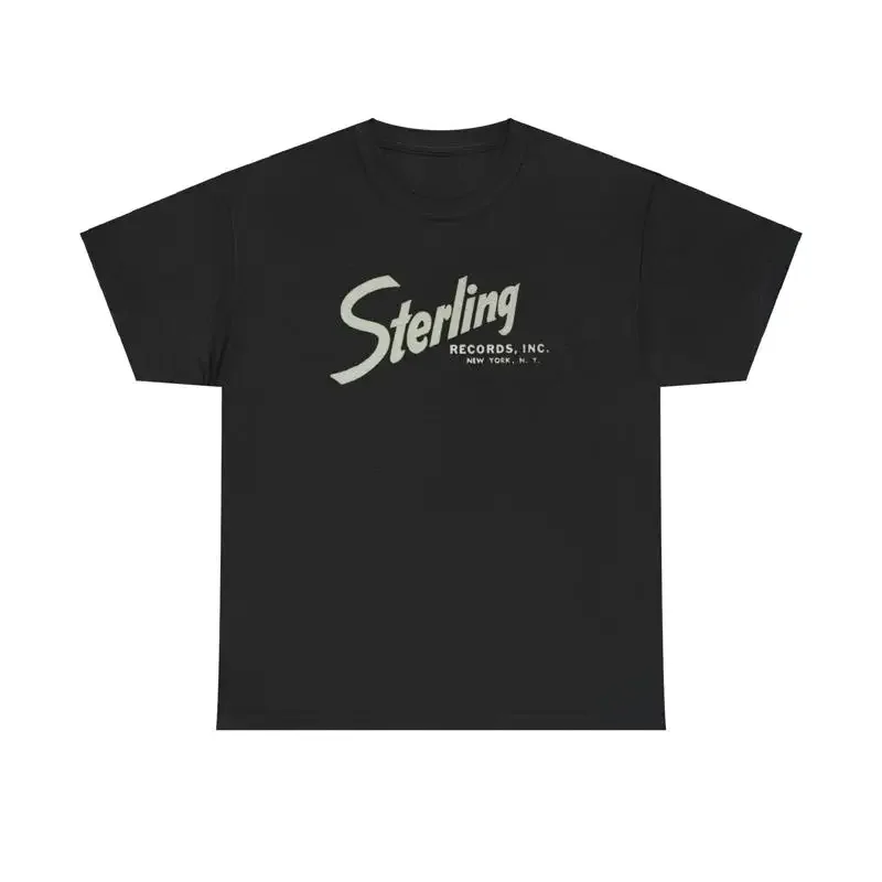 Retro Music Label T Shirt Sterling Records DISTRESSED NWT S 5XL