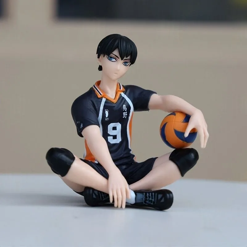 ฟิกเกอร์อนิเมะ ไฮคิว!! ฮินาตะ โชโยะ คาเงยามะ โทบิโอะ ท่าทางนั่ง โมเดล PVC ของสะสมตกแต่งโต๊ะทำงาน ของเล่น