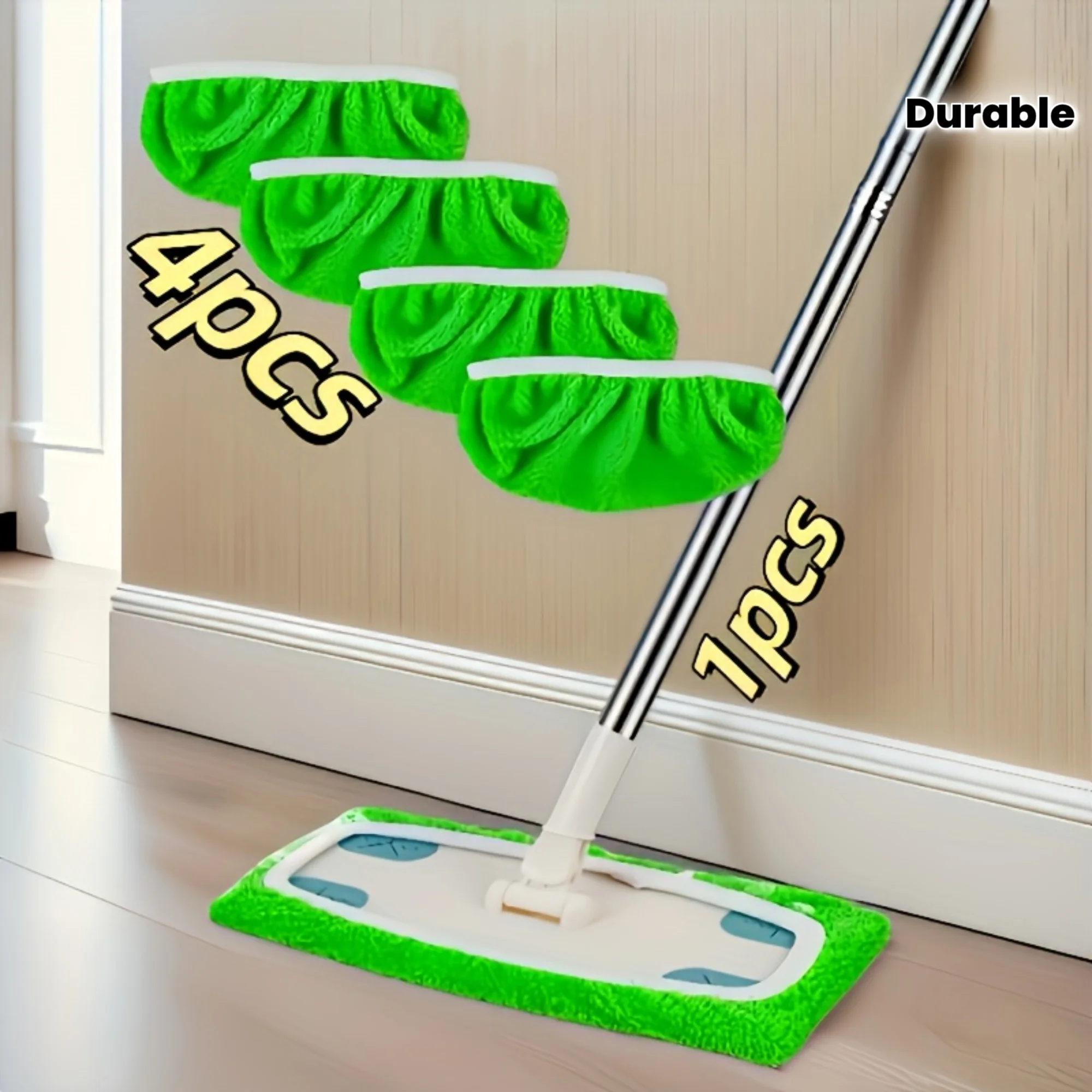 Reusable Ultra Fine Fiber Replacement Mop Pads Excellent Water Absorption Strong Adhesion Cleaning Pads Compatible With Standard
