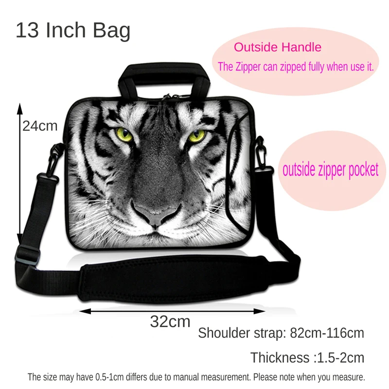 Funda For Macbook Air Chip 13 Lenovo DELL TOSHIBA Teclast DOOGEE Laptop Neoprene Messenger Bag Shoudler Strap Bag Case Cover