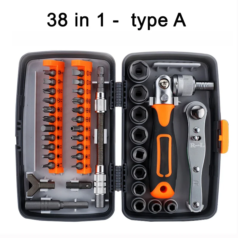 38-in-1 Ratcheting Screwdriver Set - Perfect for Home Repair & DIY Projects!