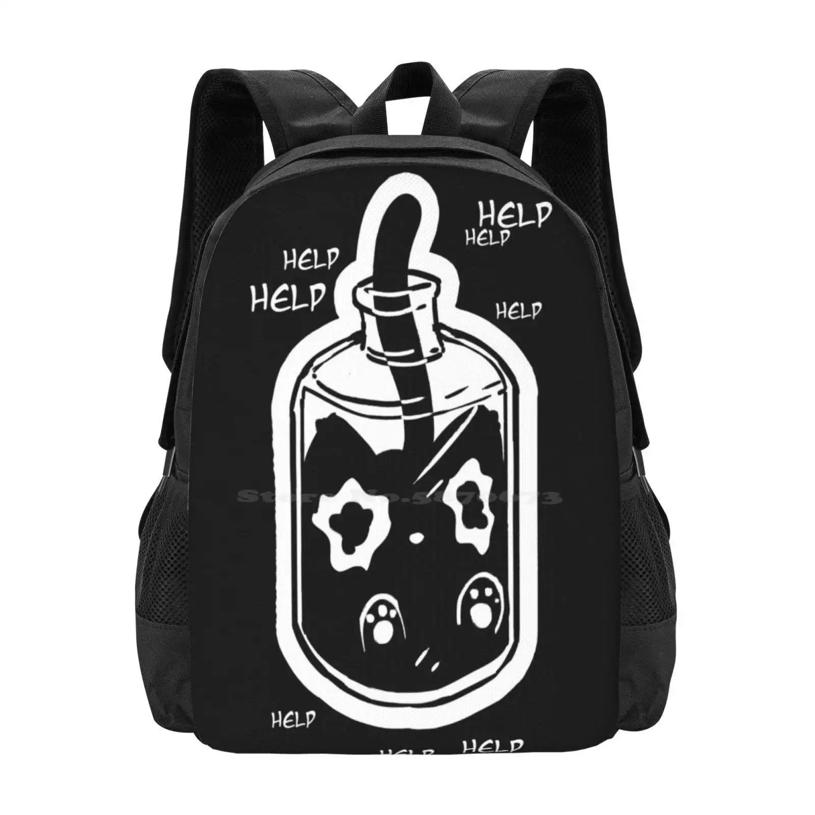 

Bottled Cat Hot Sale Schoolbag Backpack Fashion Bags Cats Cute Kitten Funny Kitty Animal Cartoon Kawaii Meme Aesthetic Vintage