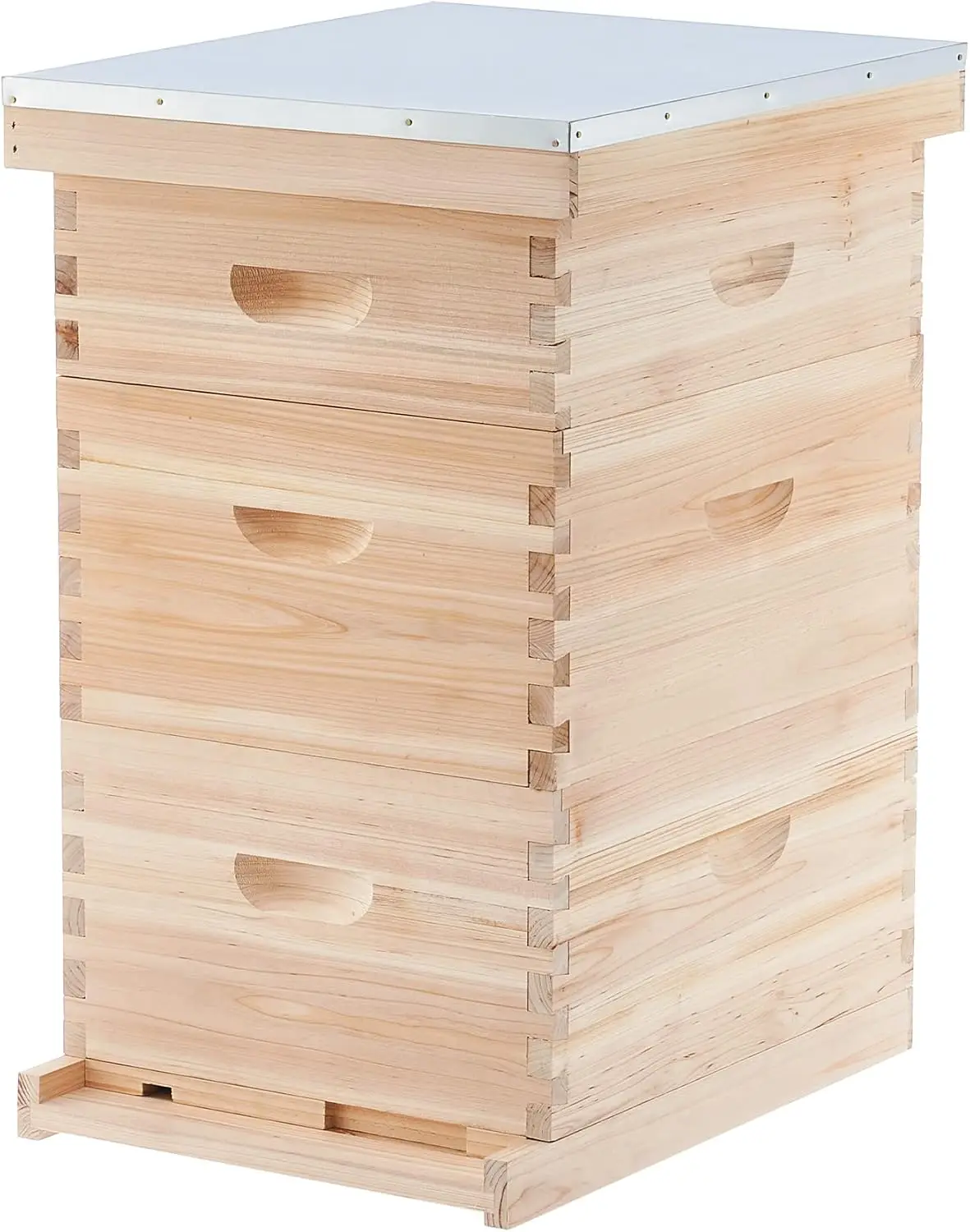 Bee Hive Boxes Starter Kit, Langstroth Beehive for Bee Keeping, 3 Layer Bee House with 10 Medium and 20 Deep Frames