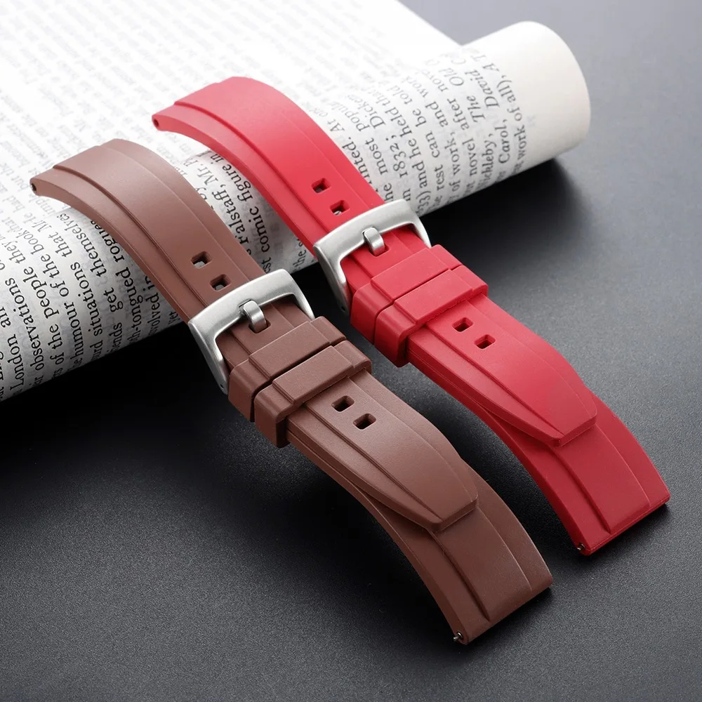 20mm 22mm Quick Release Watchbands Tropic Rubber Straps Premium Grade Vulcanized FKM Rubber Straps for Seiko for Rolex Bracelets