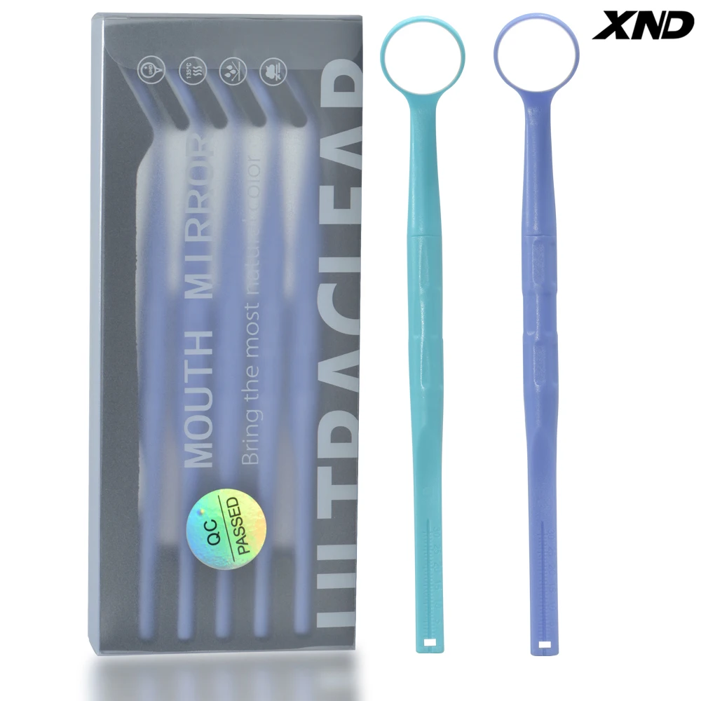 XND 5pcs/Box Dental Single-Sided High-Definition Anti-fog Oral Mirror Nano-hardened Coating Anti-scratch And Autoclavable