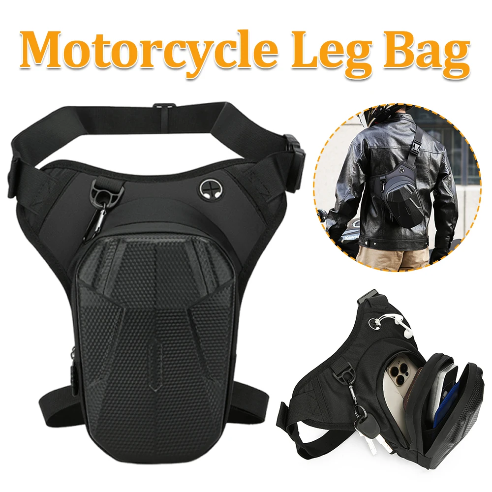 

Motorcycle Leg Bag Waterproof Motorcycle Waist Pack with Removable Leg Strap Motorbike Leg Side Bag for Fishing Travel Outdoor