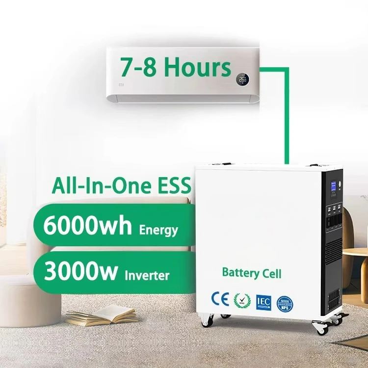 Portable Lithium Ion Battery 6KWH Home Energy Storage All in One Portable Power Station   3kw Grid Hybrid Inverter