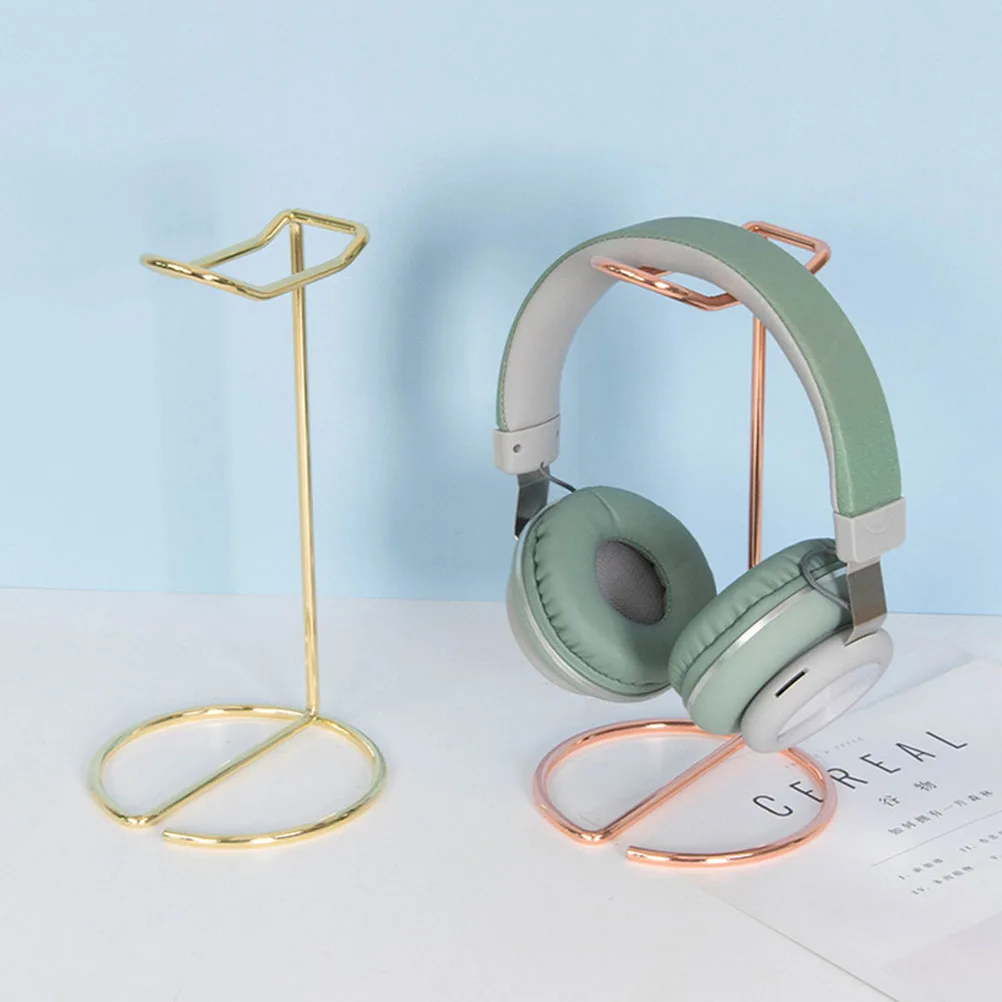 

1pc Headset Stand Practical Headphone Holder Rack for Computer Desk Simple Office Alloy Sturdy Precision Made
