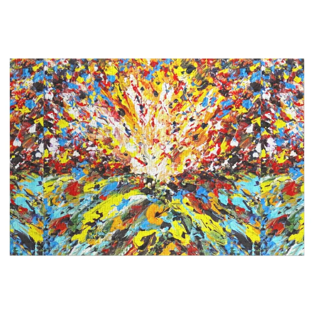 Psychedelic Forest Art Jigsaw Puzzle Personalized Custom Jigsaw Custom Name Wood Custom Wooden Gift Puzzle