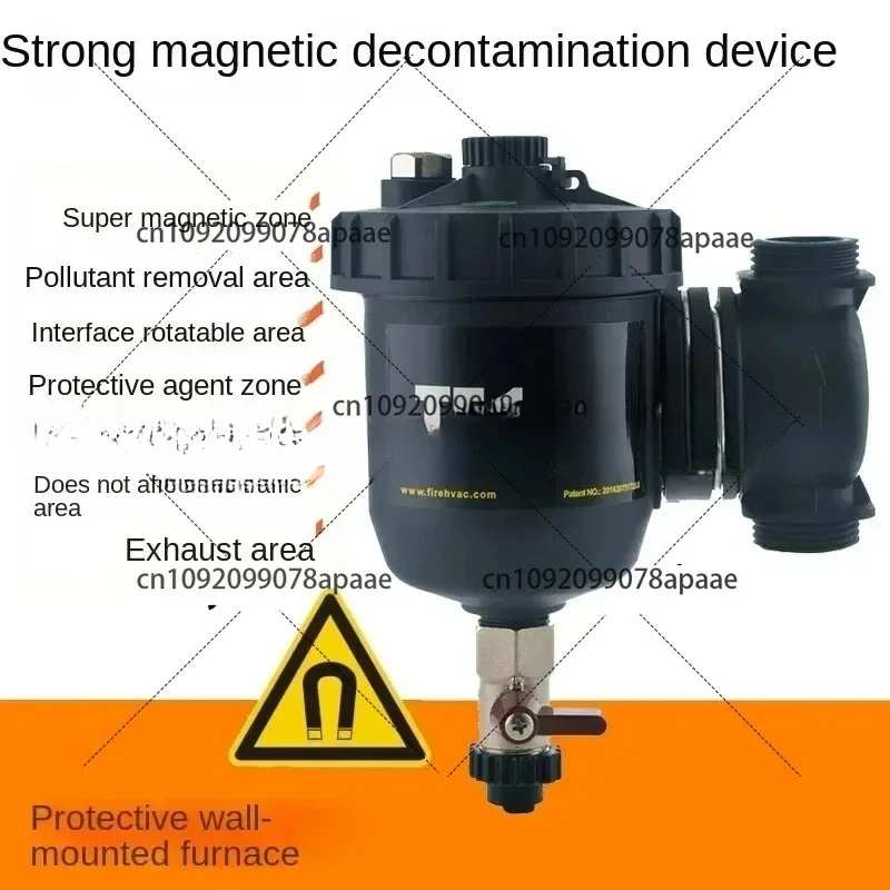 

Heating Boiler Scale Inhibitor for Floor Heating & Return Pipes, Wall-Hung Boiler Magnetic Filter, Household Decontamination TF1