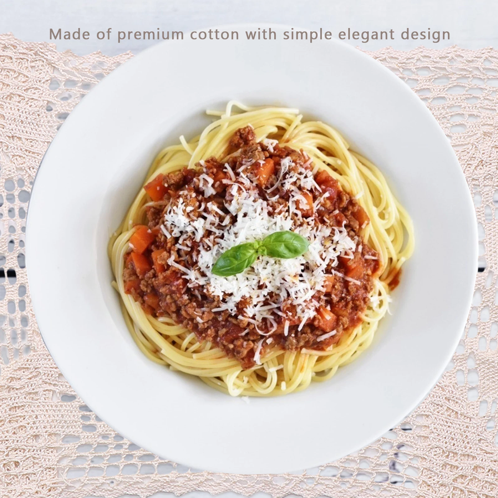 

1Pcs Hollow Crochet Tablecloth 90x90cm Cotton Lace Design for Dining Table Decorative Cover Home Party Photo Prop Reusable