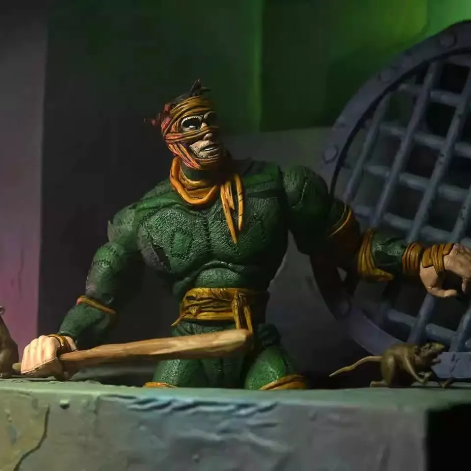 Nuovo In Magazzino Originale Neca Ninja Il Re Ratto Anime Figura Eastman E Lairds Neca 54371 Action Figure Bambola Giocattoli Per Bambini Regalo