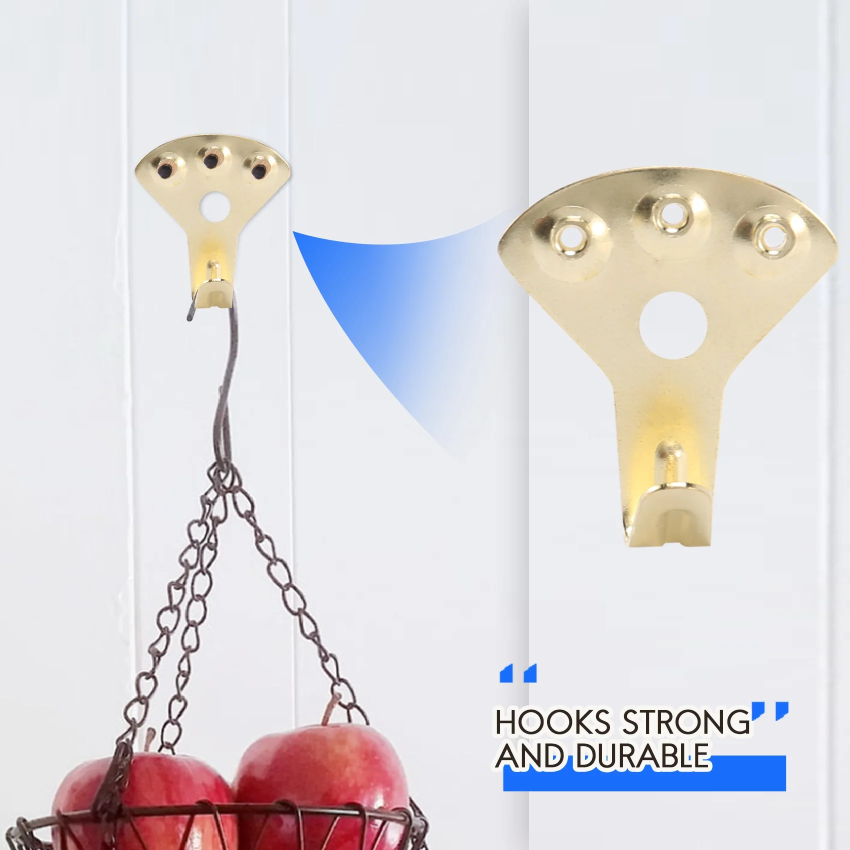 A74E-15Pack 100 Lbs Picture Frame Hangers Hooks With Nails Picture Hanging Hooks Heavy Mirror Hanging Kit